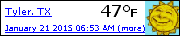 Click for Tyler, TX Forecast
